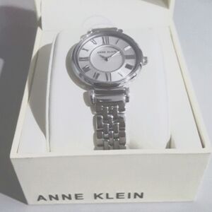 Anne Klein Women's Silver Tone Bracelet Watch
